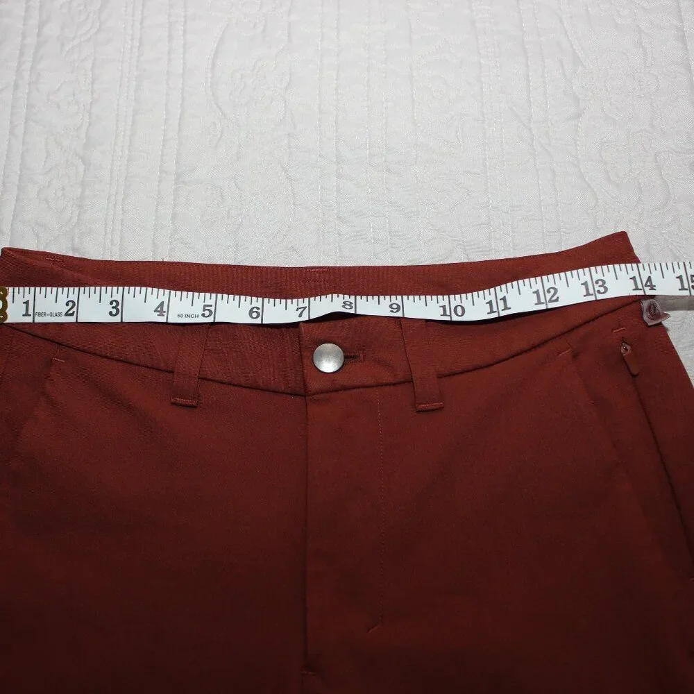 Lululemon Men's Commission Pant Slim Chino Size 28 Waist LM5AF2S Rust Color - Picture 6 of 11